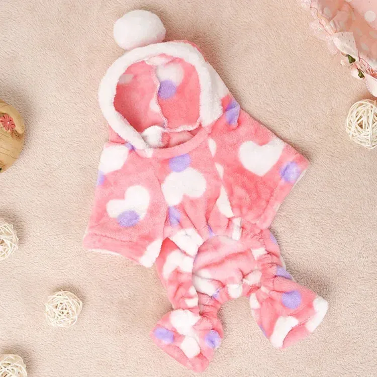 Soft Warm Pet Dog Jumpsuits Clothing for Dogs Pajamas Fleece Pet Dog Clothes for Dogs Coat Jacket Chihuahua Yorkshire Ropa Perro