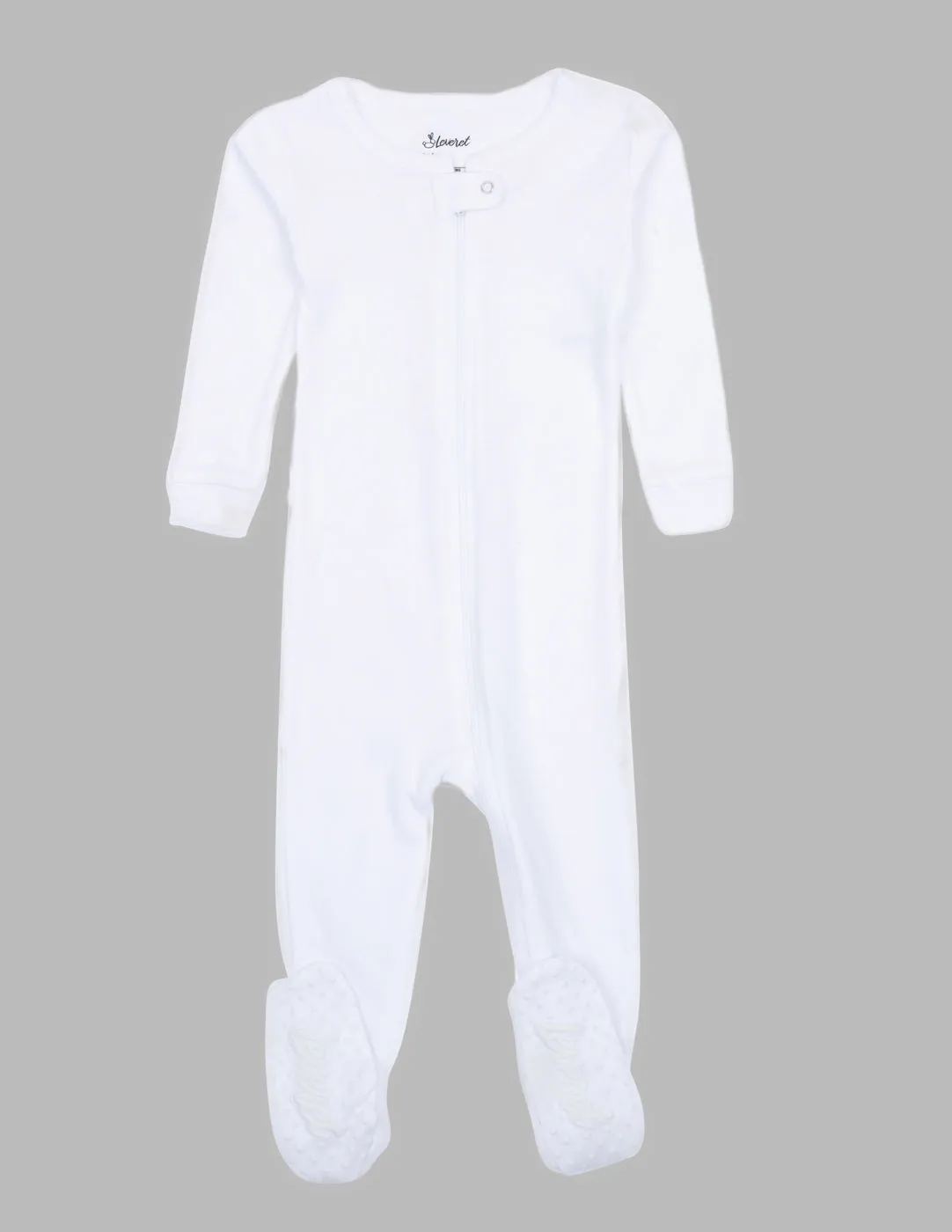 Solid Color White Footed Pajamas