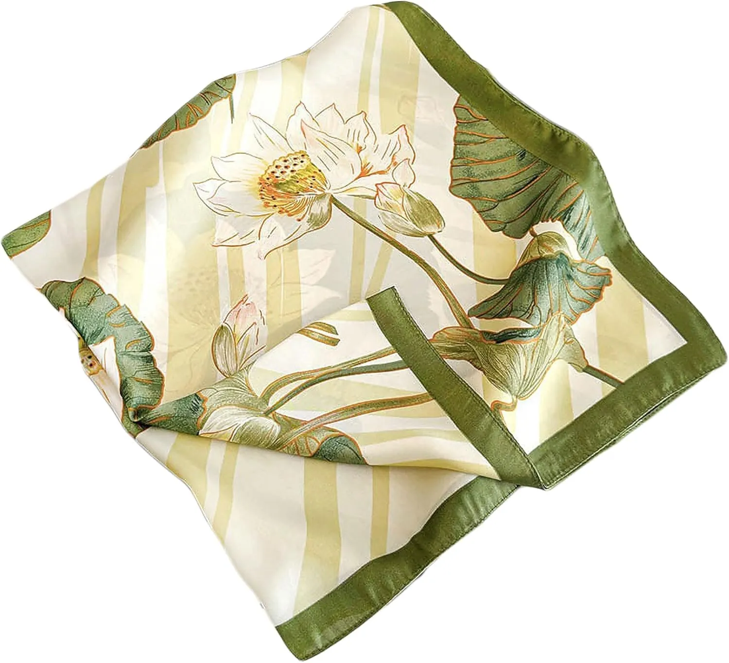 Square Scarf Silk Scarf Letter Printed Silk Scarf Women's Professional Silk Scarf Satin Silk Scarf
