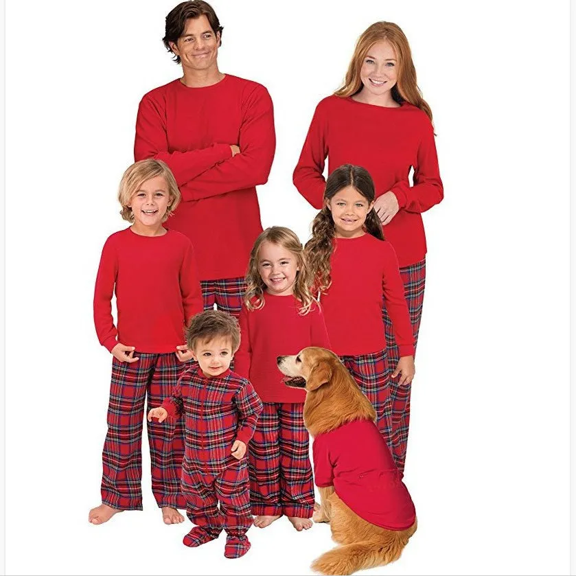 Stewart Plaid Matching Christmas Family Pajamas