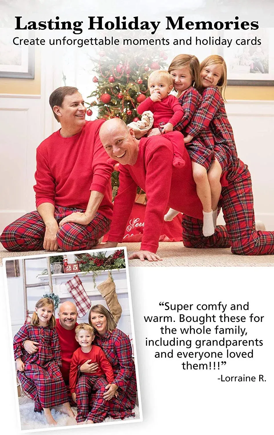 Stewart Plaid Matching Christmas Family Pajamas