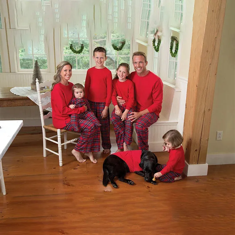 Stewart Plaid Matching Christmas Family Pajamas