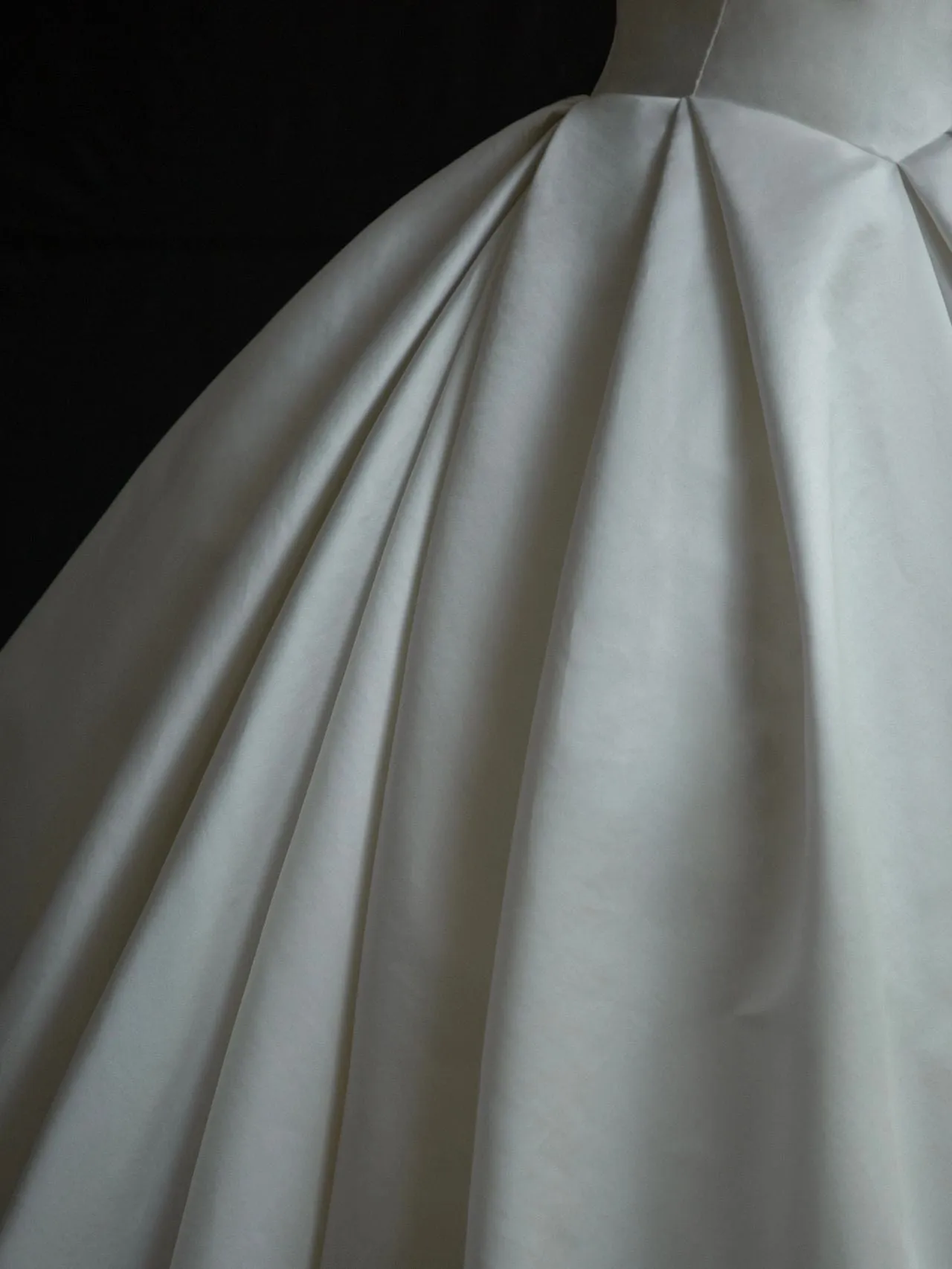 Strapless Ball Gown Silk Duchess Satin Wedding Dress