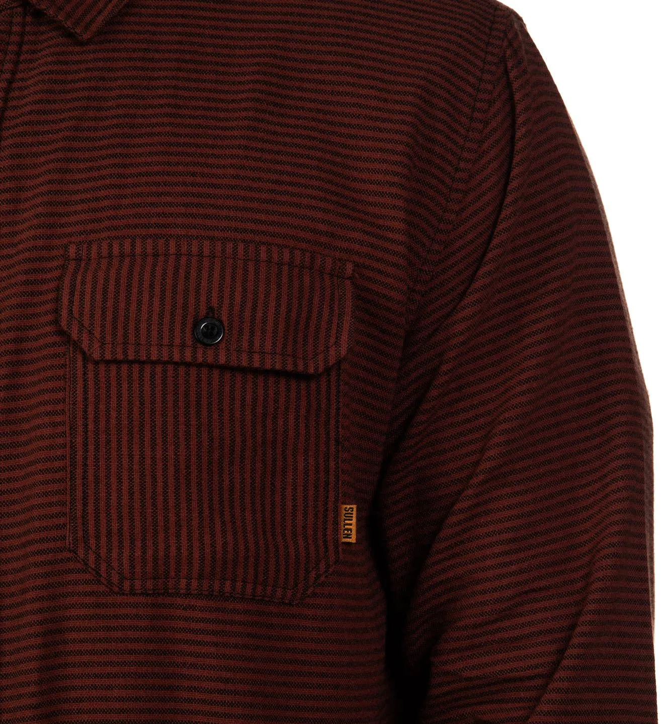 Stripe Flannel - Rust/Black