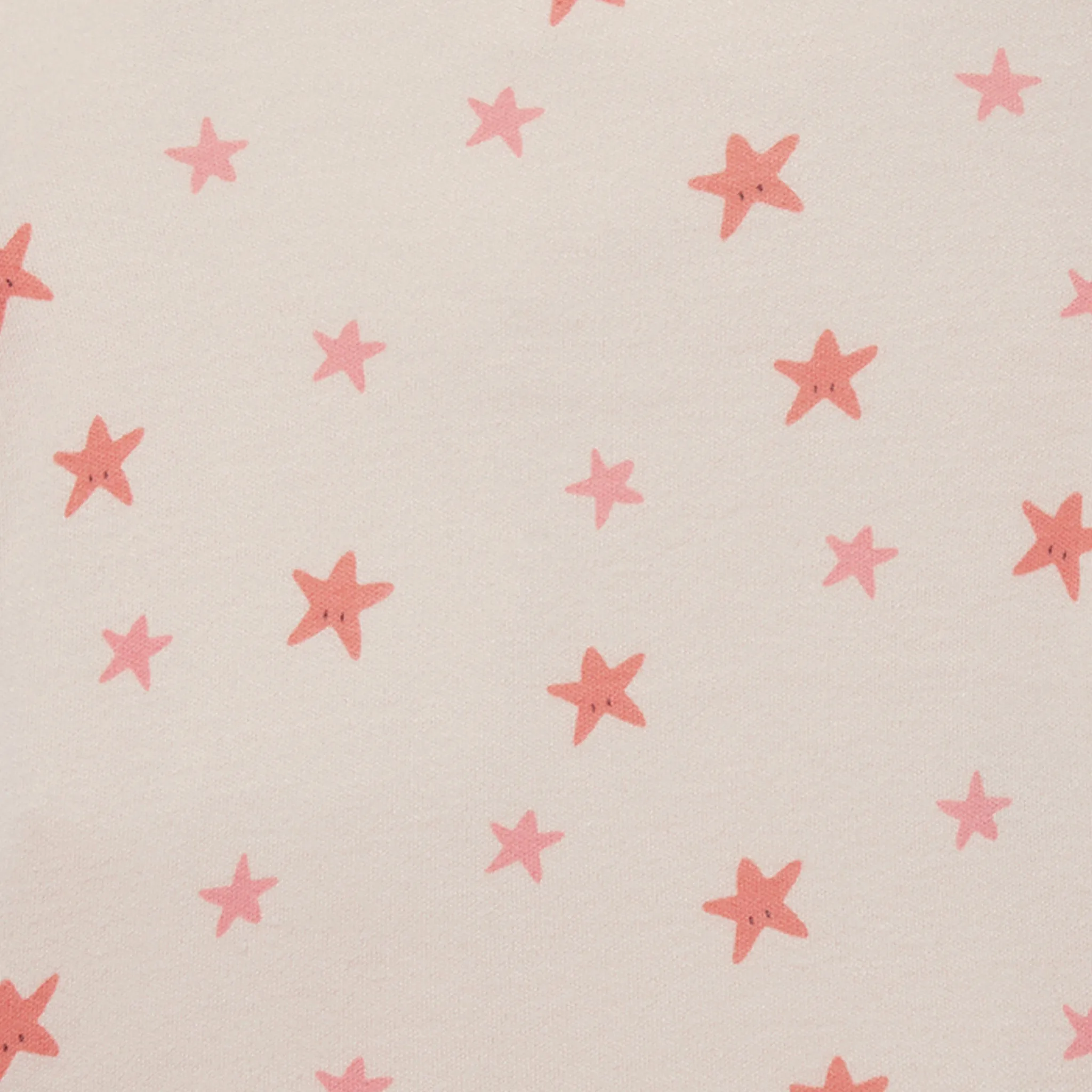 Stripe Ribbed & Starfish Zip-Up Baby Pajamas 2 Pack