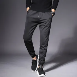 Summer Men Jogger Casual Long Pants Korean Student Sporty Stretchable Pants
