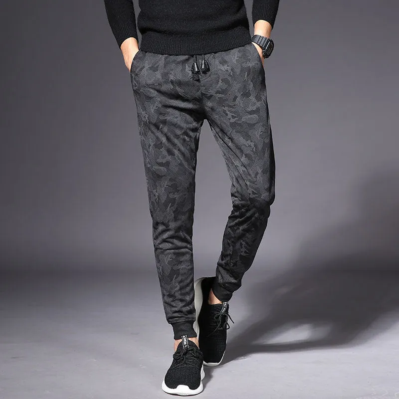 Summer Men Jogger Casual Long Pants Korean Student Sporty Stretchable Pants
