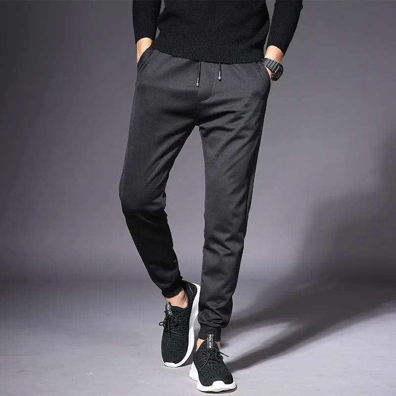 Summer Men Jogger Casual Long Pants Korean Student Sporty Stretchable Pants