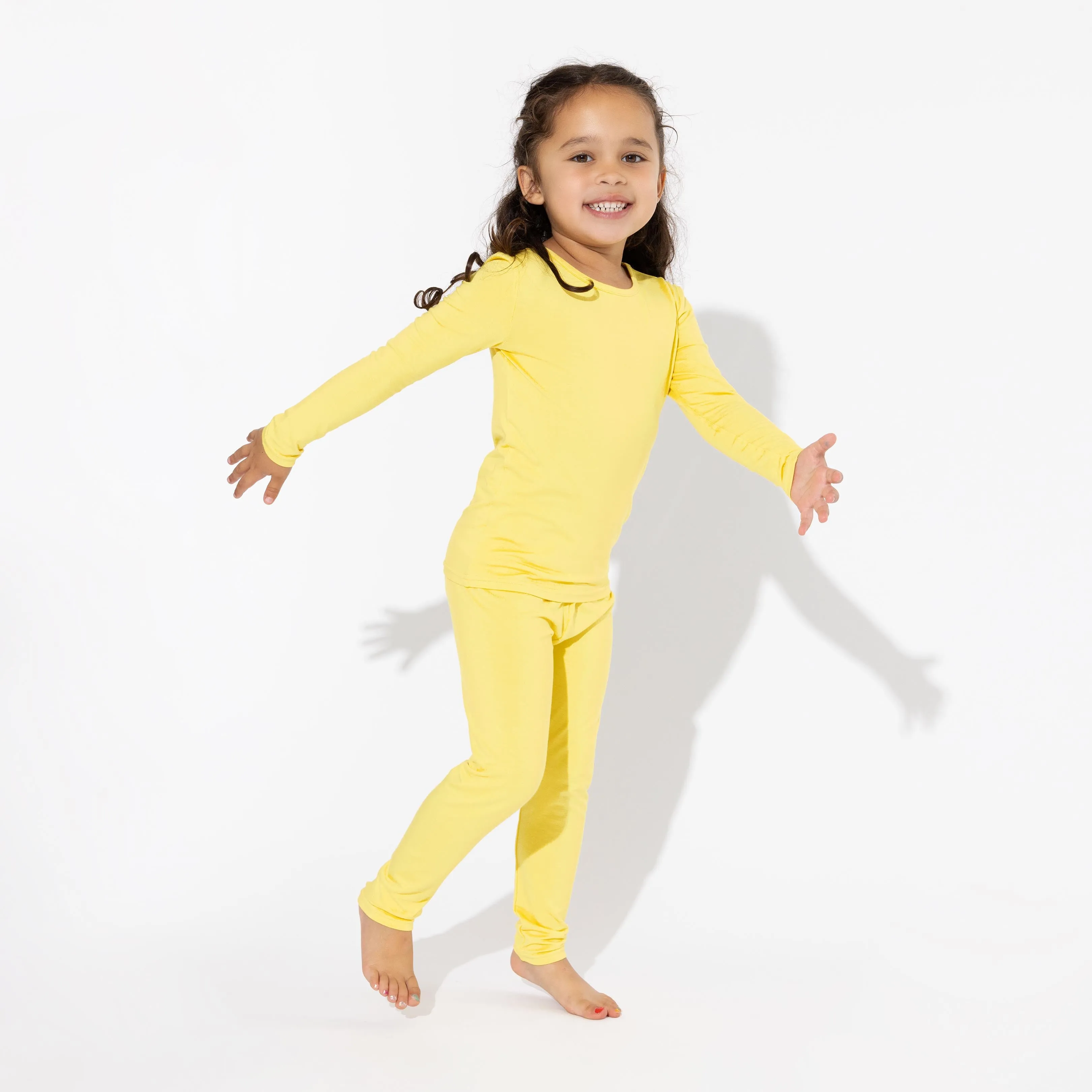Sunshine Yellow Bamboo Kids Pajamas