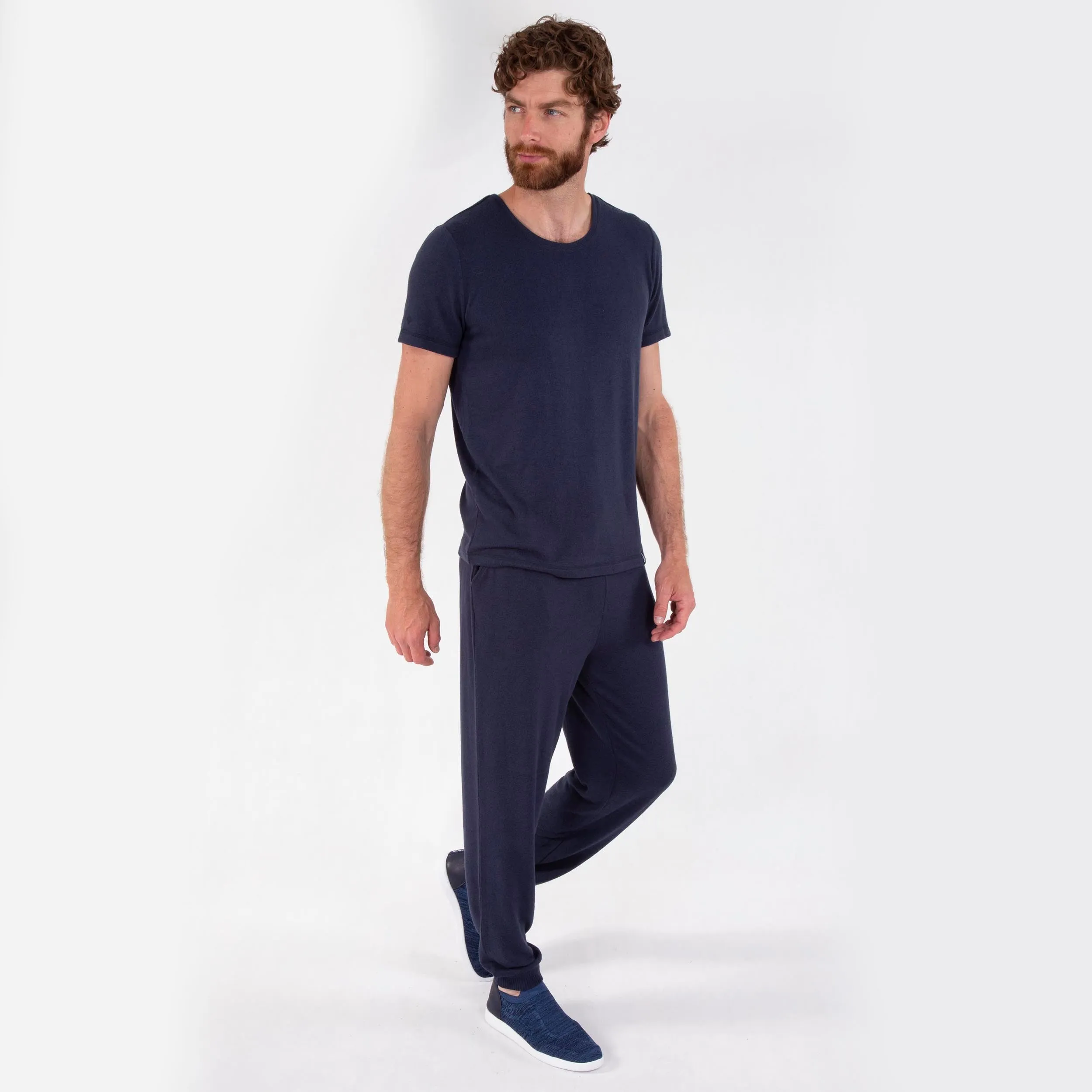T-shirt manches courtes Homme Marine