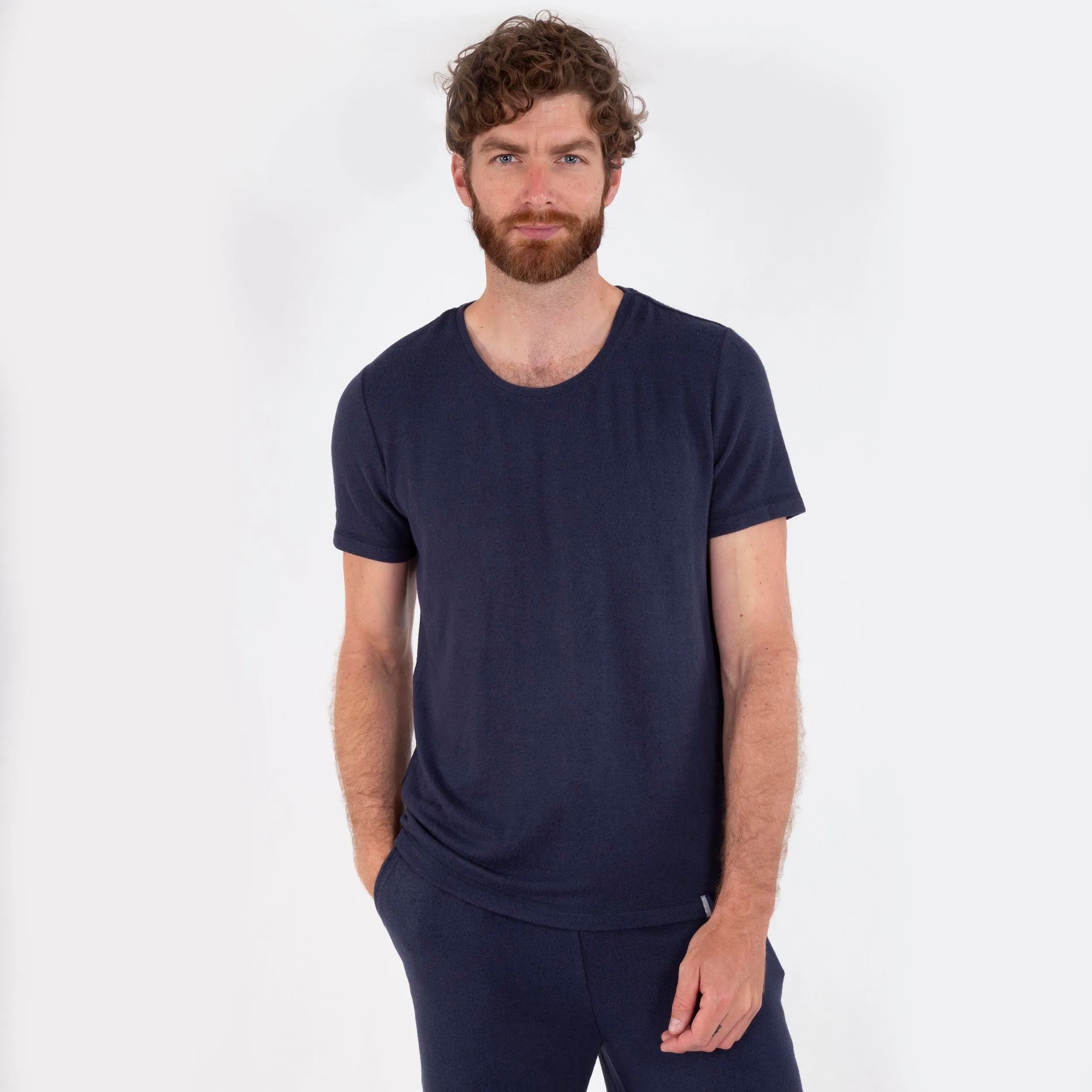 T-shirt manches courtes Homme Marine