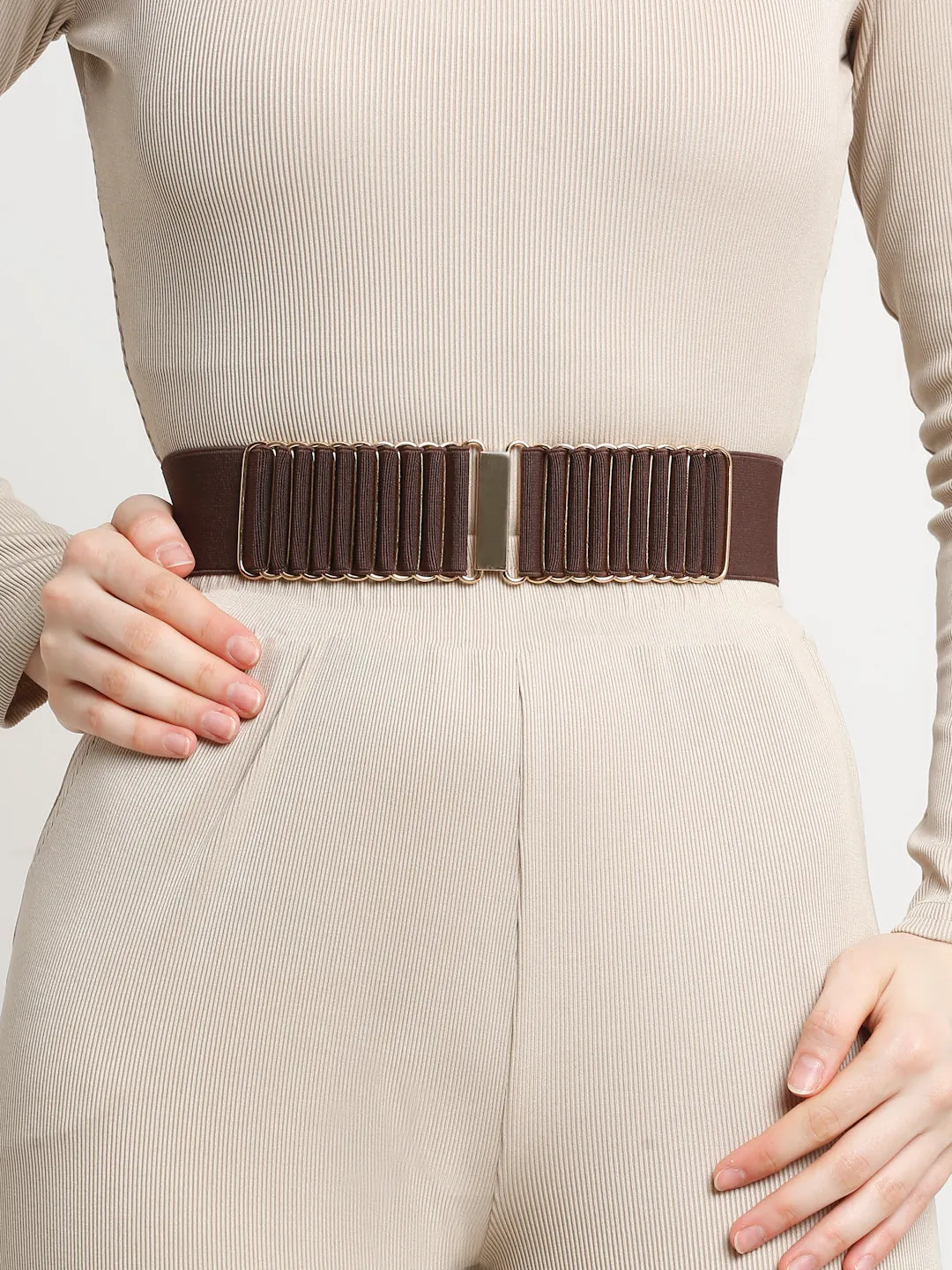 Teakwood Women's 2 inch Classic Brown Belt (One Size)