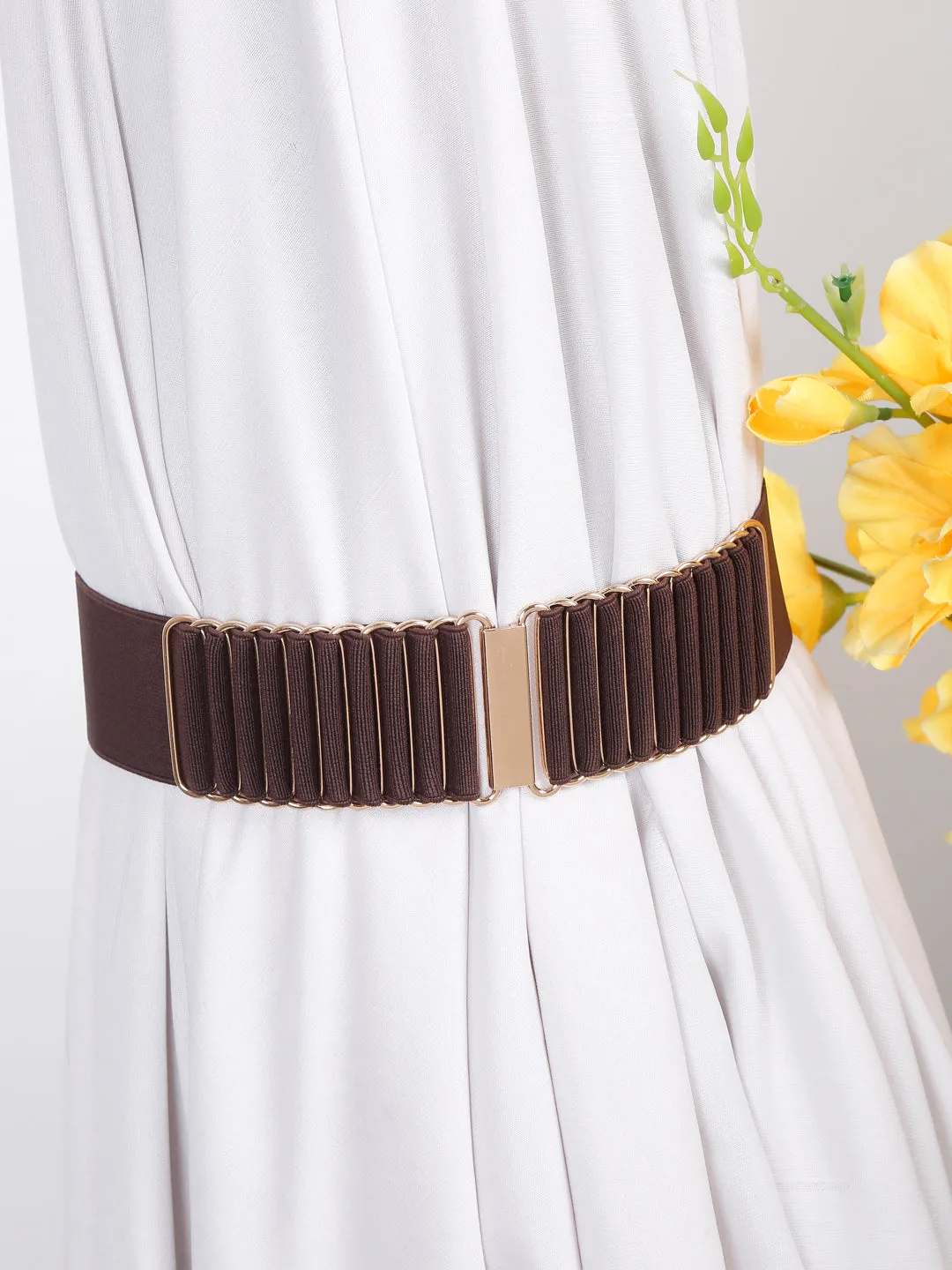 Teakwood Women's 2 inch Classic Brown Belt (One Size)