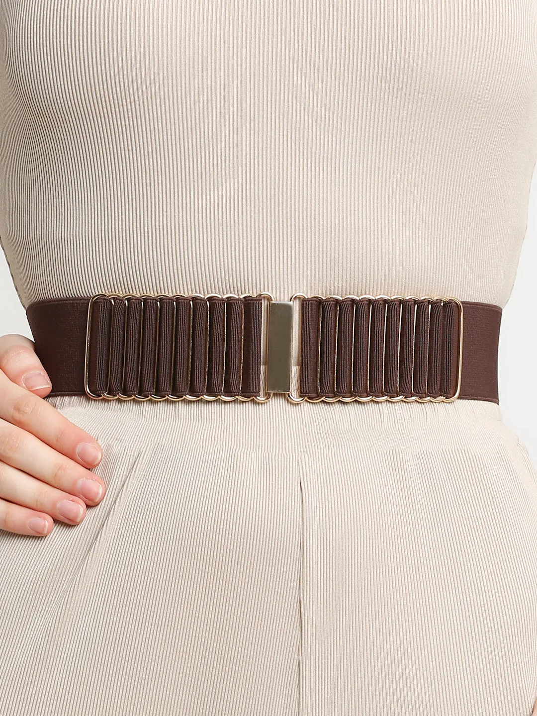 Teakwood Women's 2 inch Classic Brown Belt (One Size)