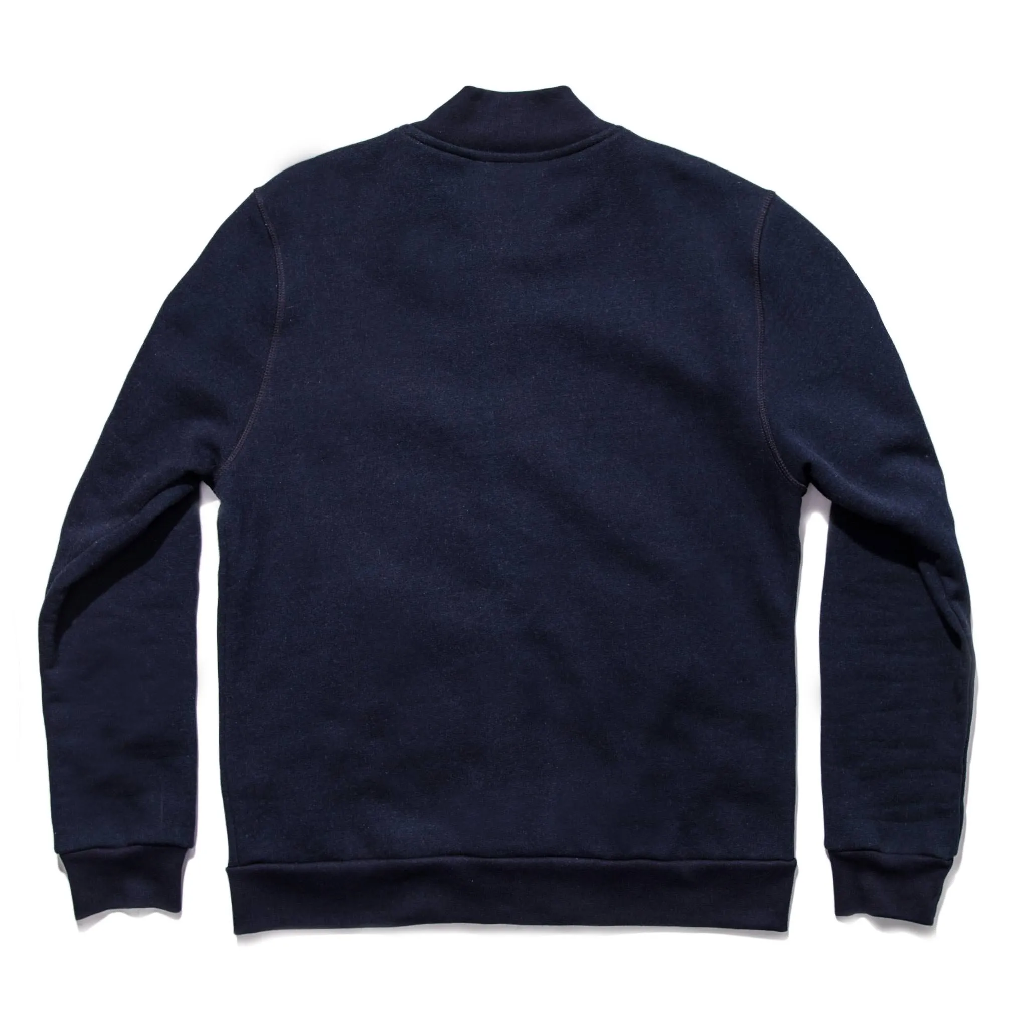 The Bomber in Indigo Fleece