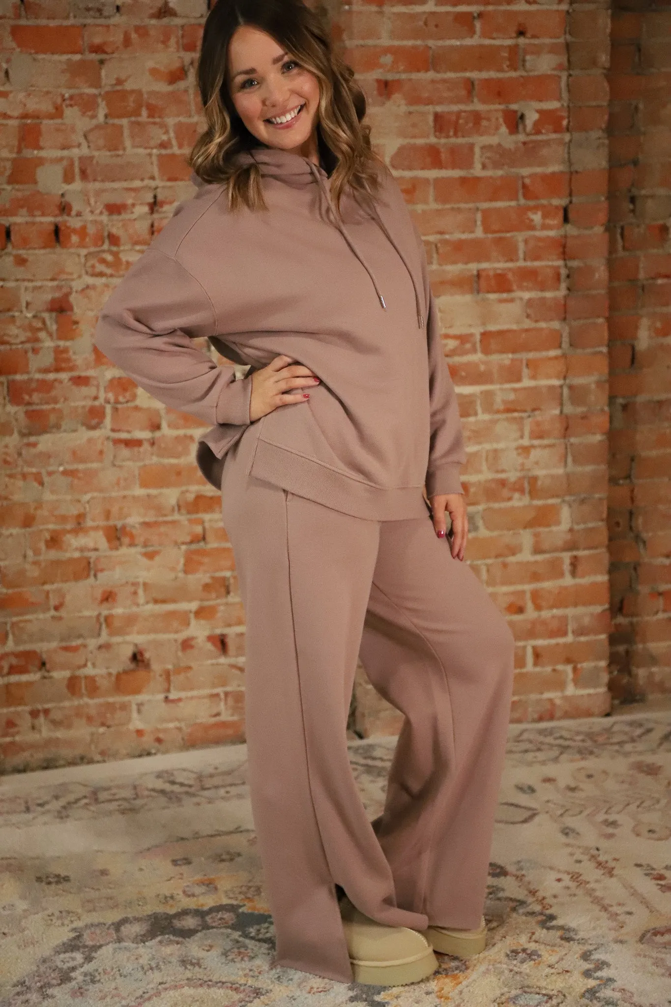 The Rosy Brown Lounge Hoodie