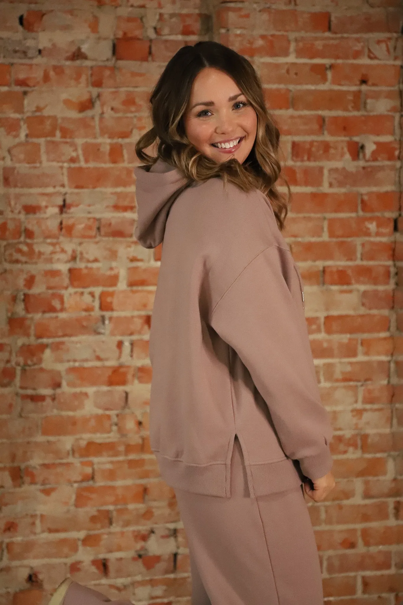 The Rosy Brown Lounge Hoodie