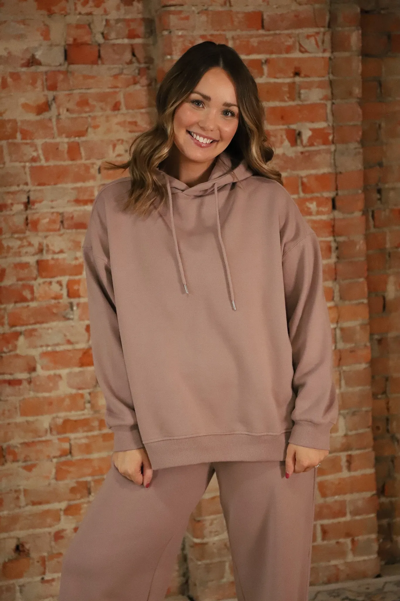 The Rosy Brown Lounge Hoodie