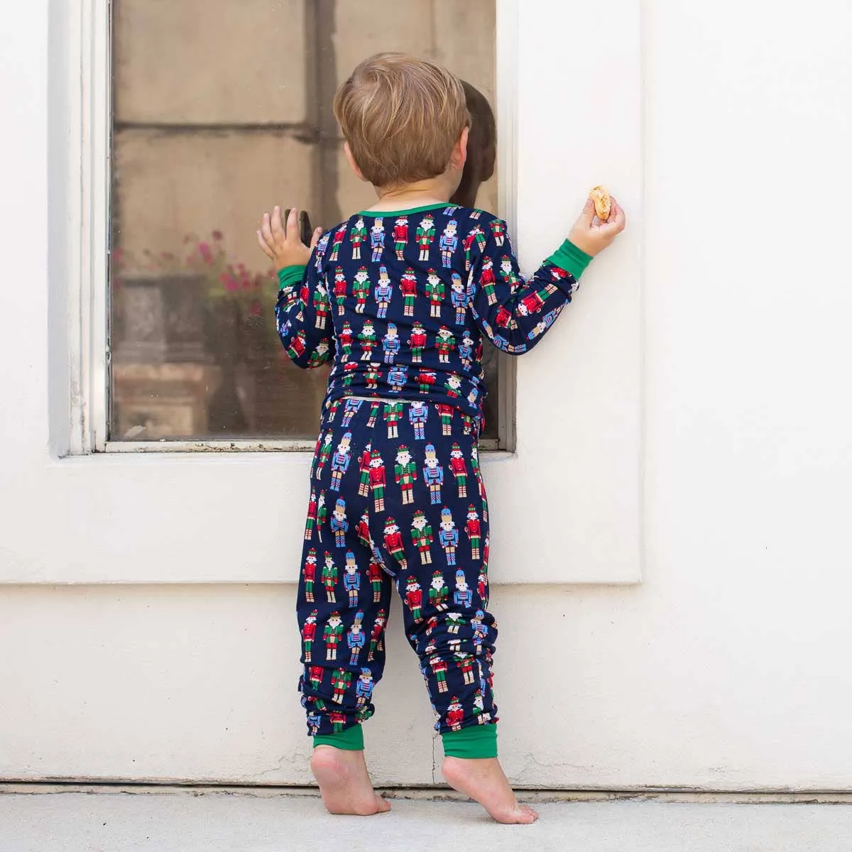 The Royal Standard - Sz 5T Kid's Nutcracker March Long Sleeve PJ's Navy/Multi