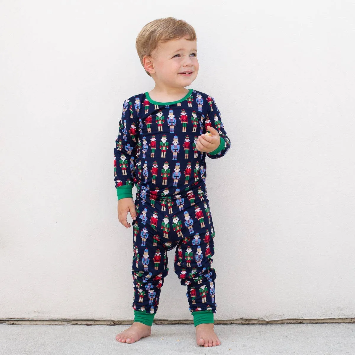 The Royal Standard - Sz 5T Kid's Nutcracker March Long Sleeve PJ's Navy/Multi