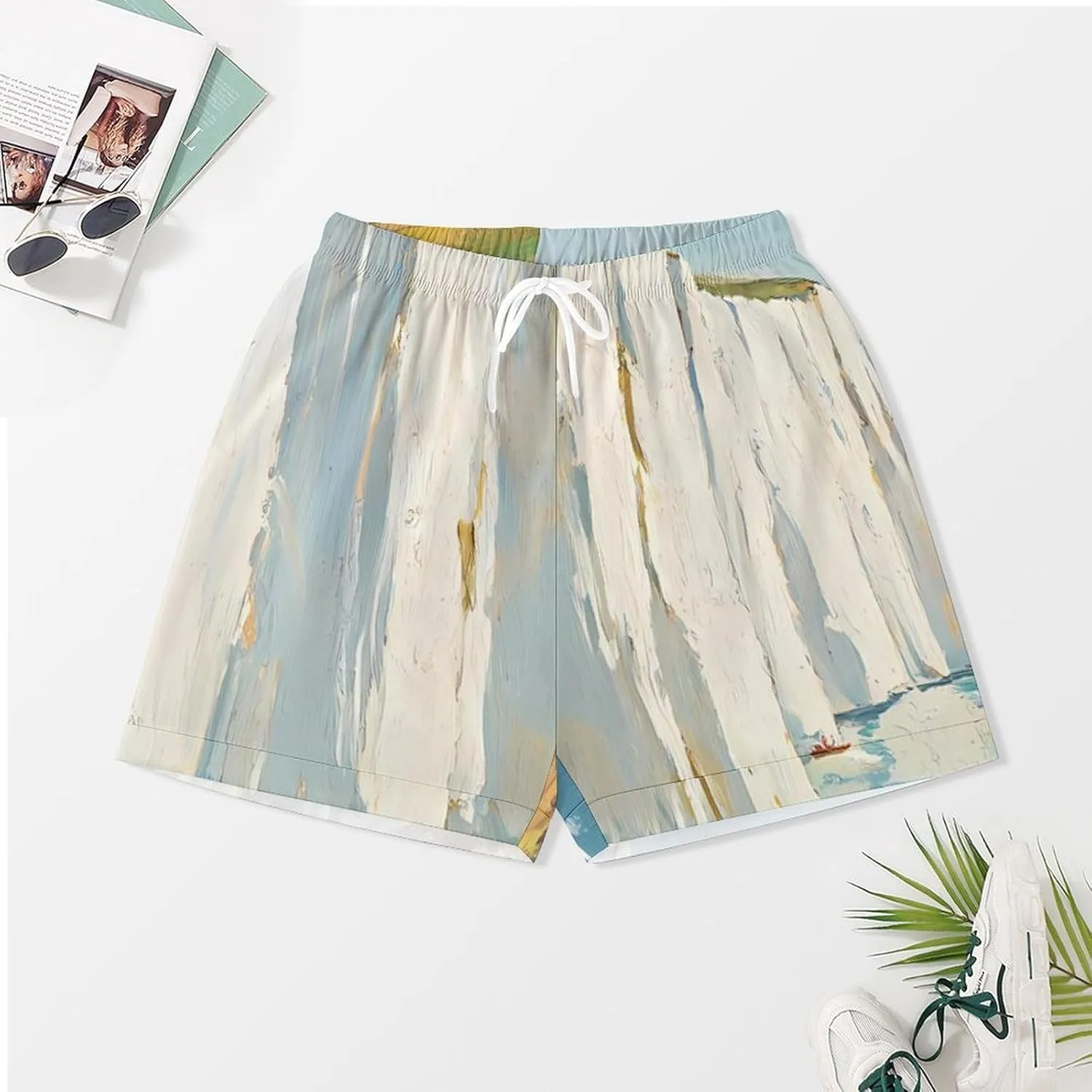 The White Cliffs of Dover Satin Pajamas For Women Set Botton Down Short Sleeves Silk Sleepwear
