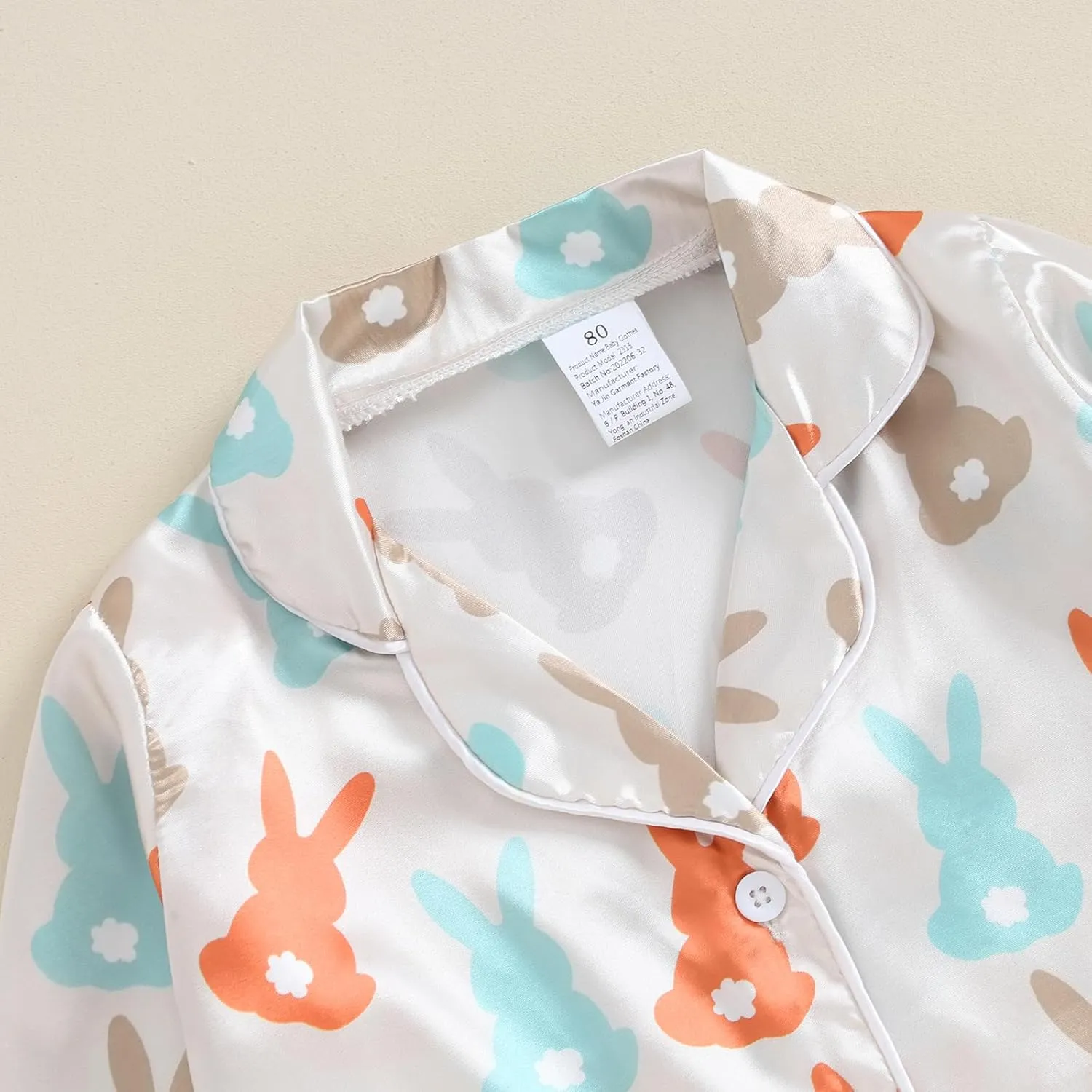 Toddler Girl Cute Long Sleeve Button Down Pajamas Set Lounge Set Sleepwear Nightwear