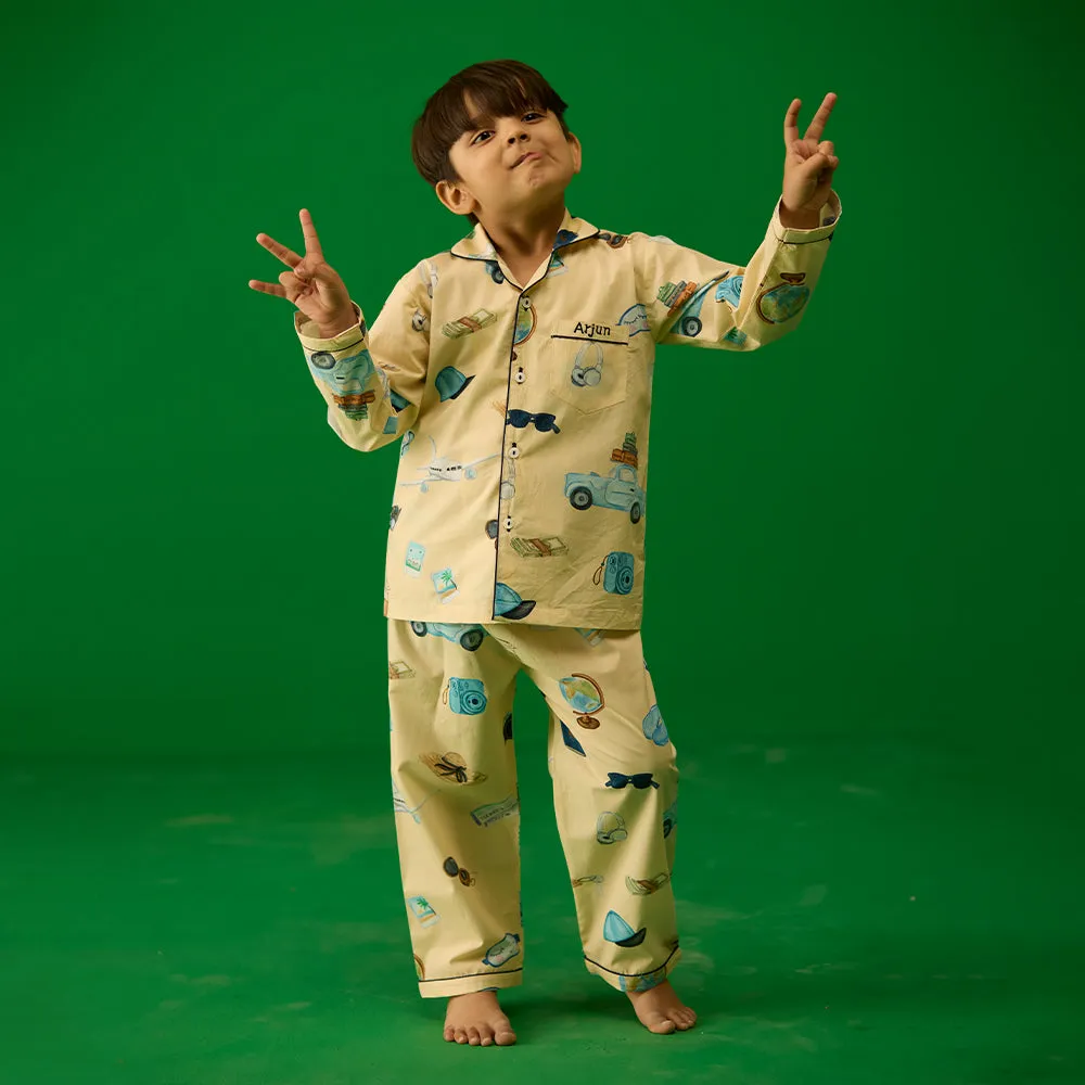 Travel Pajama Set For Kids