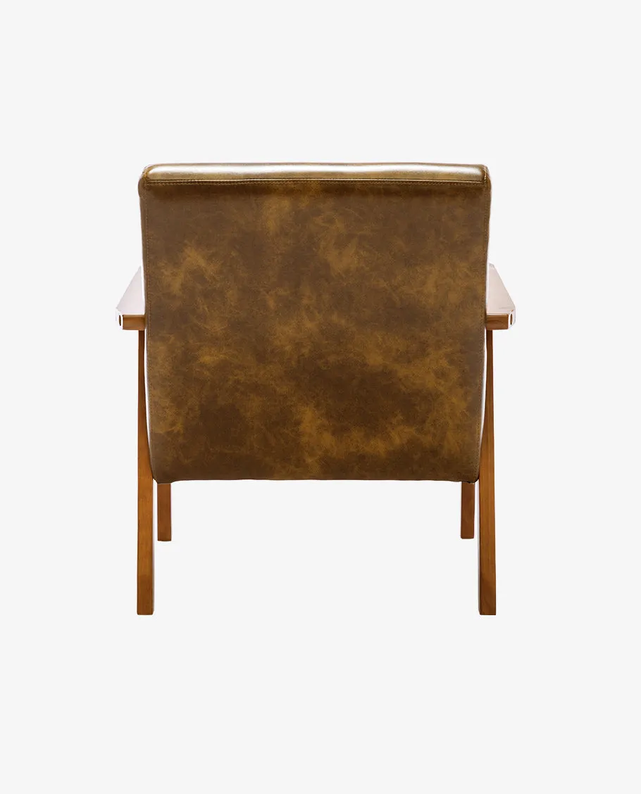 Tumon Wooden Frame Lounge Accent Chair