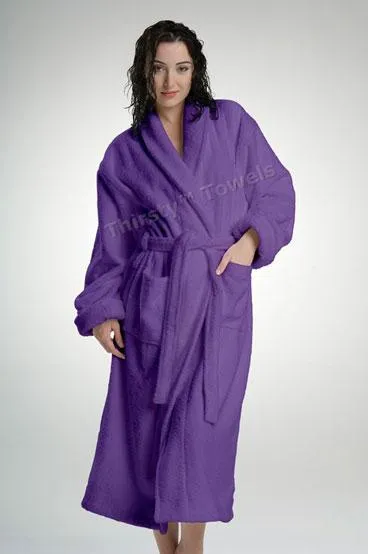 TURKISH TERRY BATHROBE-24 OZ. WEIGHT LUXURY LINE TURKISH ROBE