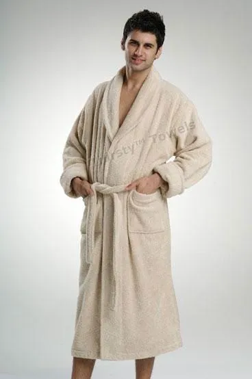 TURKISH TERRY BATHROBE-24 OZ. WEIGHT LUXURY LINE TURKISH ROBE