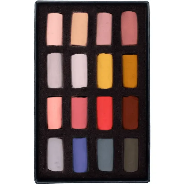 Unison Colour - Handmade Soft Pastels - Portrait Set - 16 Half Sticks