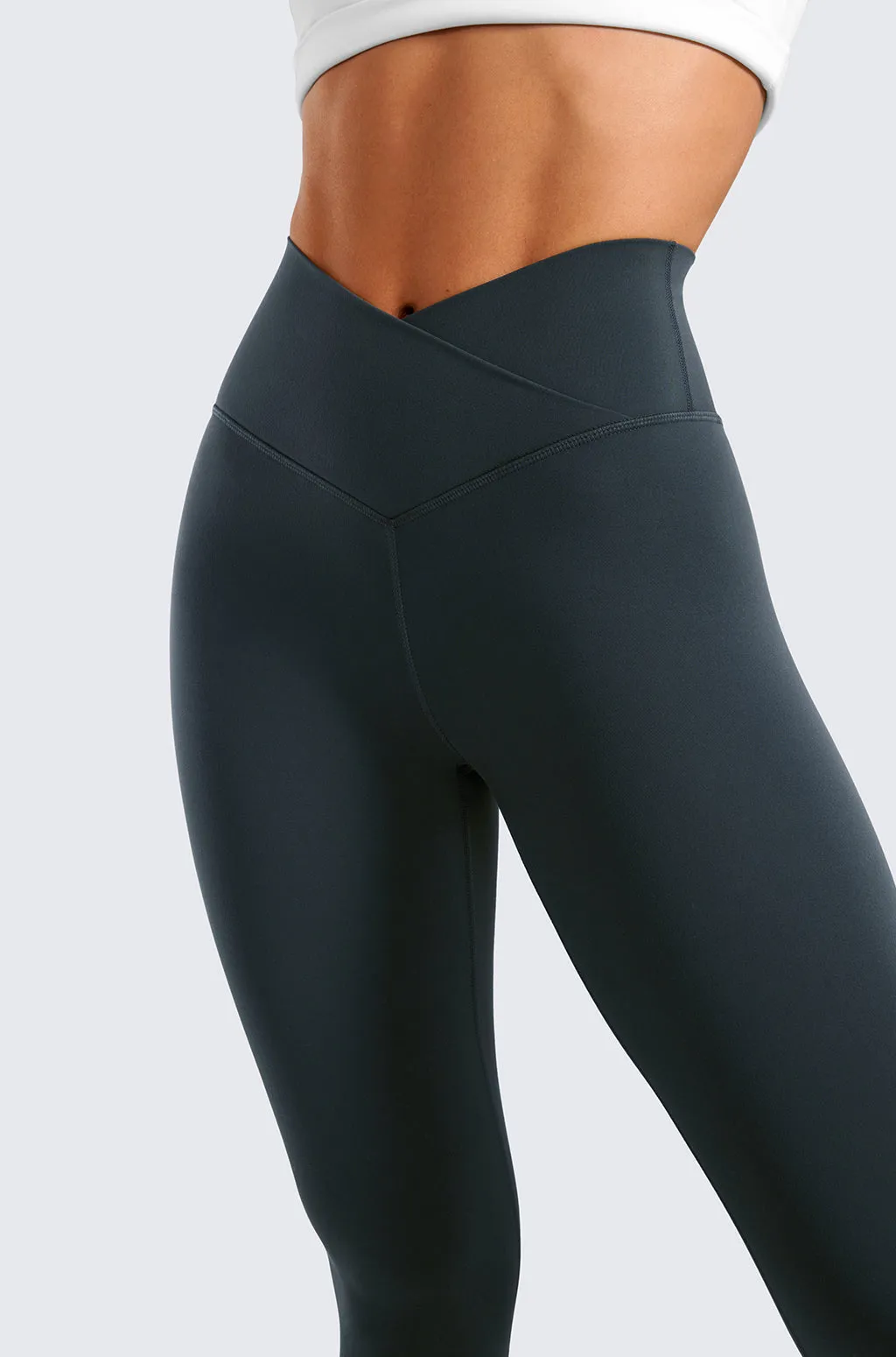 V Cross Waist Leggings 25"