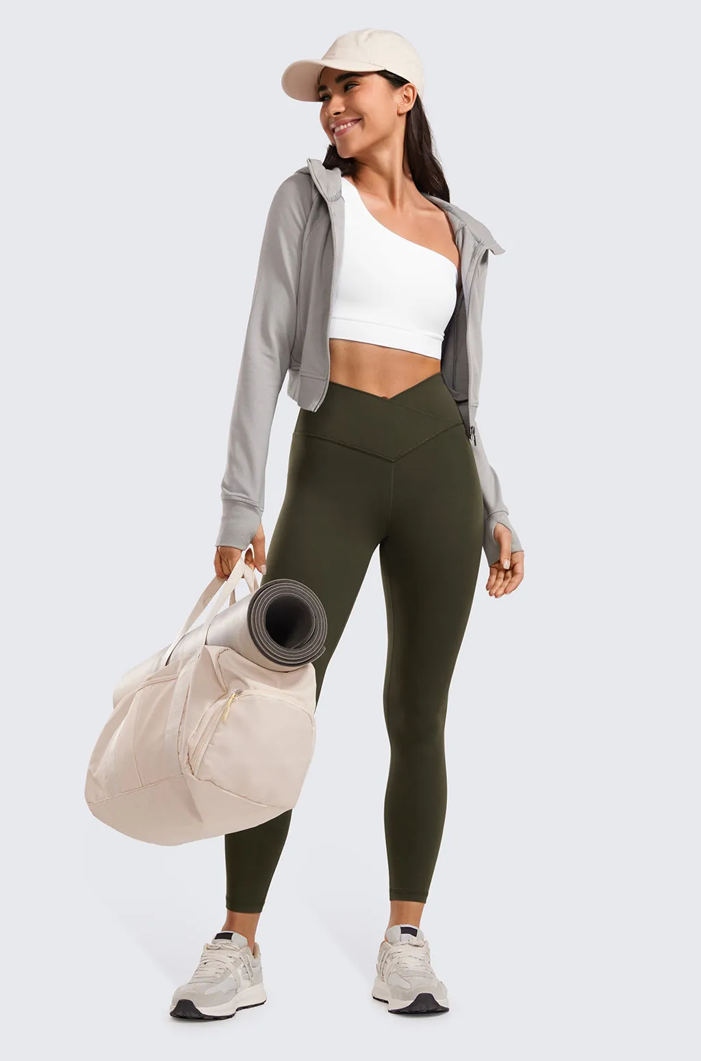 V Cross Waist Leggings 25"