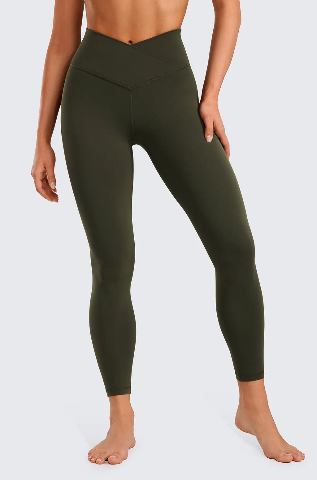 V Cross Waist Leggings 25"