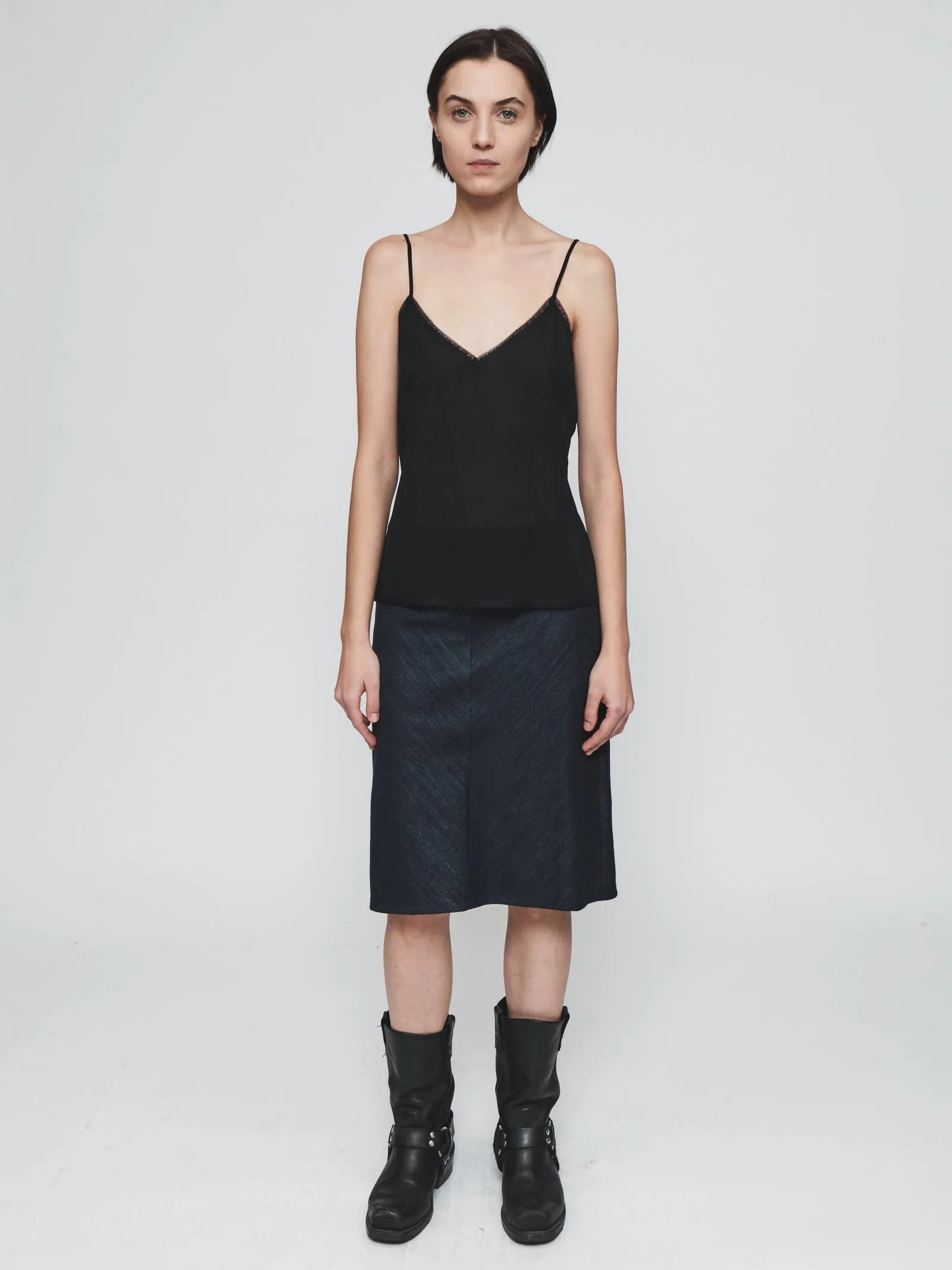 V-Neck Camisole in Black