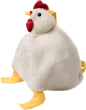 VALICLUD Plush Rooster Bag Fashion 1pc Adorable Lady Chicken Cross Body Bag Funny Rooster Plush Shoulder Bag Chick Shoulder Bag, White
