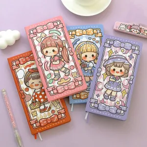 Versatile Girl Series Kawaii Cartoon Character Journal - 3.8 × 7.5"