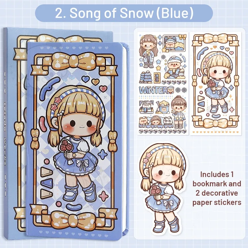 Versatile Girl Series Kawaii Cartoon Character Journal - 3.8 × 7.5"