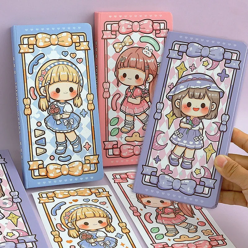 Versatile Girl Series Kawaii Cartoon Character Journal - 3.8 × 7.5"