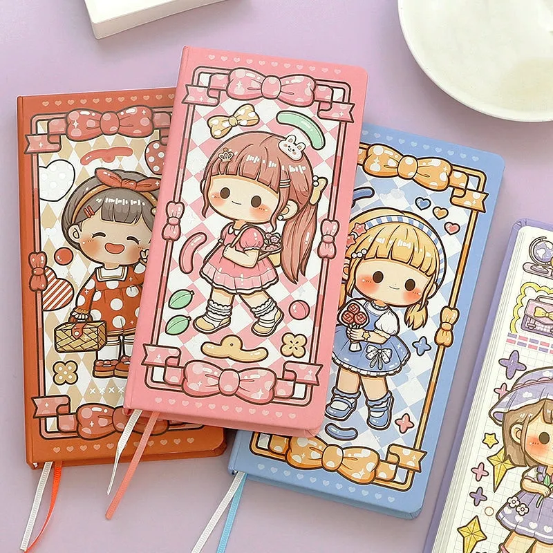 Versatile Girl Series Kawaii Cartoon Character Journal - 3.8 × 7.5"