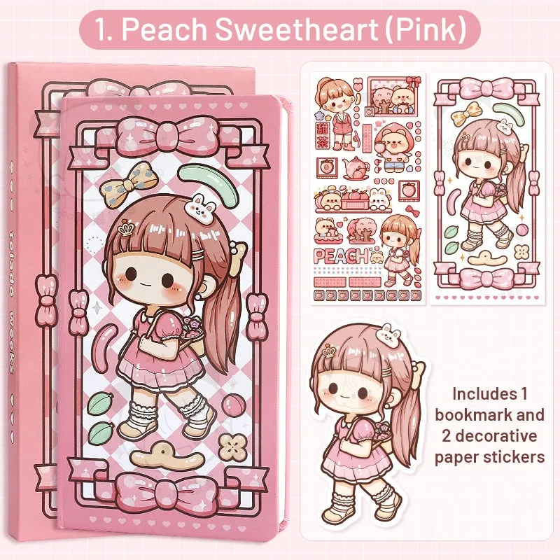 Versatile Girl Series Kawaii Cartoon Character Journal - 3.8 × 7.5"