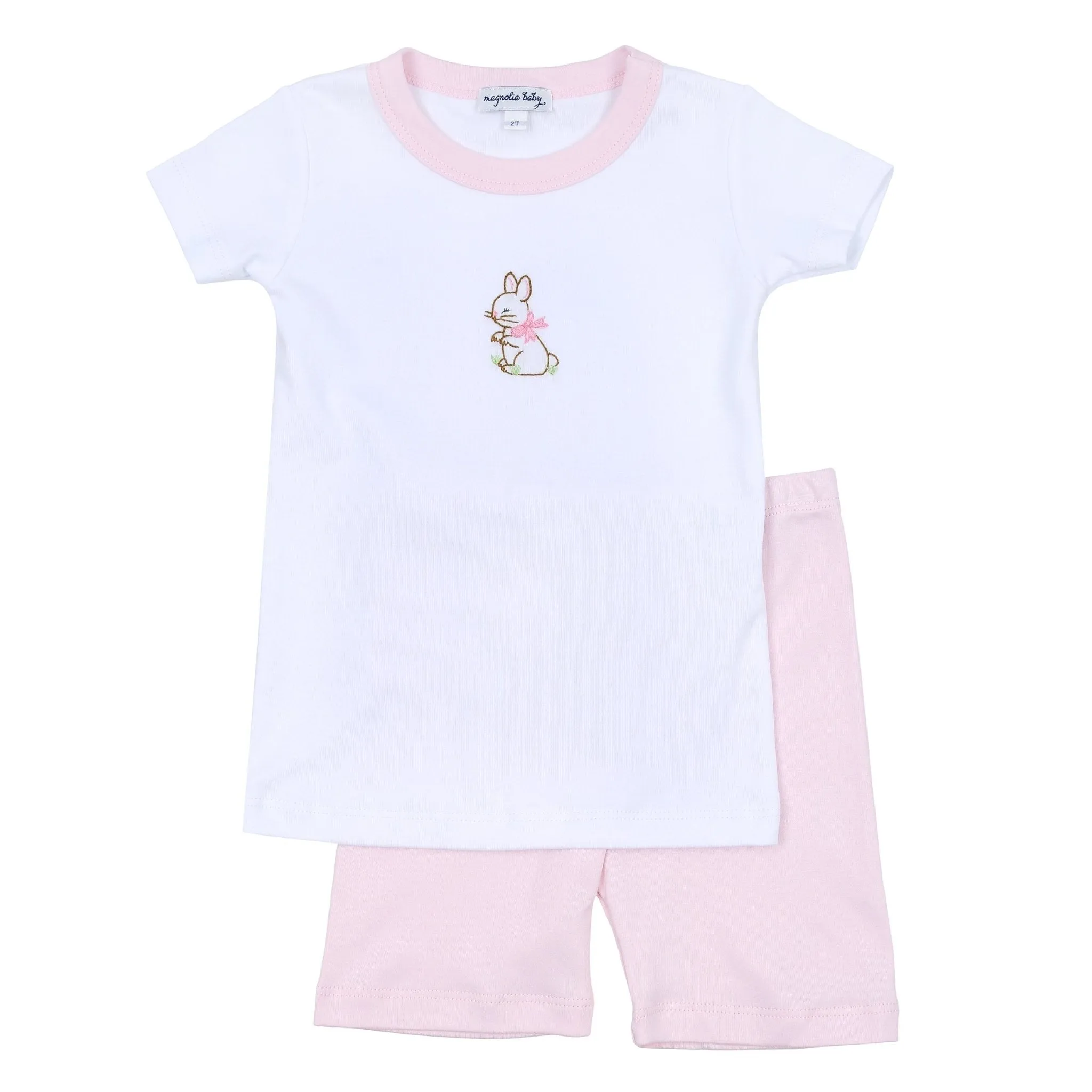 Vintage Bunny Short Pajamas - Pink
