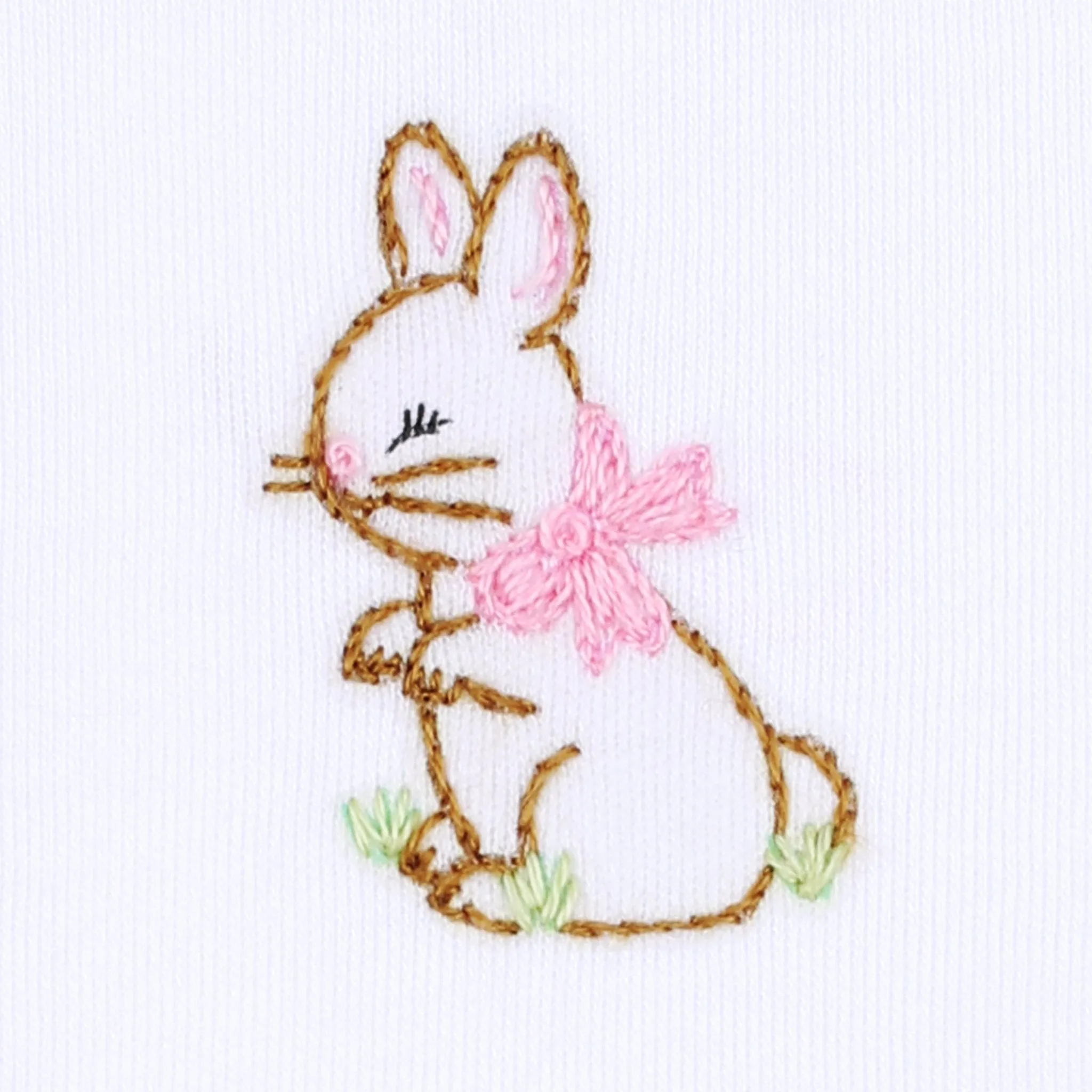 Vintage Bunny Short Pajamas - Pink