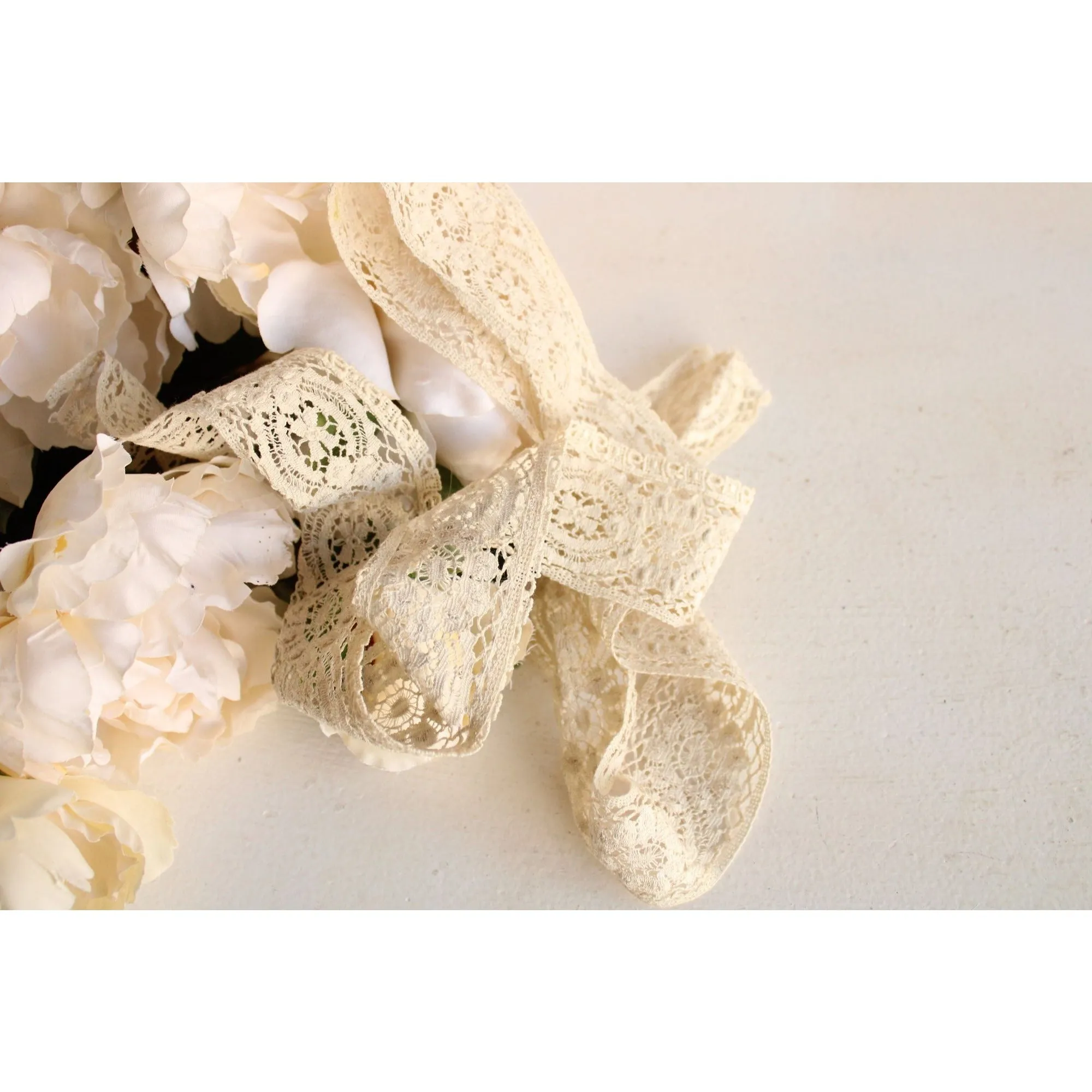 Vintage Edwardian Lace, Ivory 1 & 7/8" Wide, 50" Piece