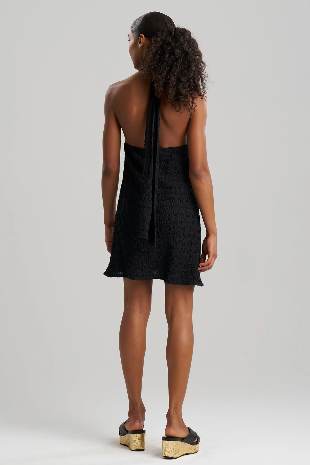 Waves Mini Halter Dress