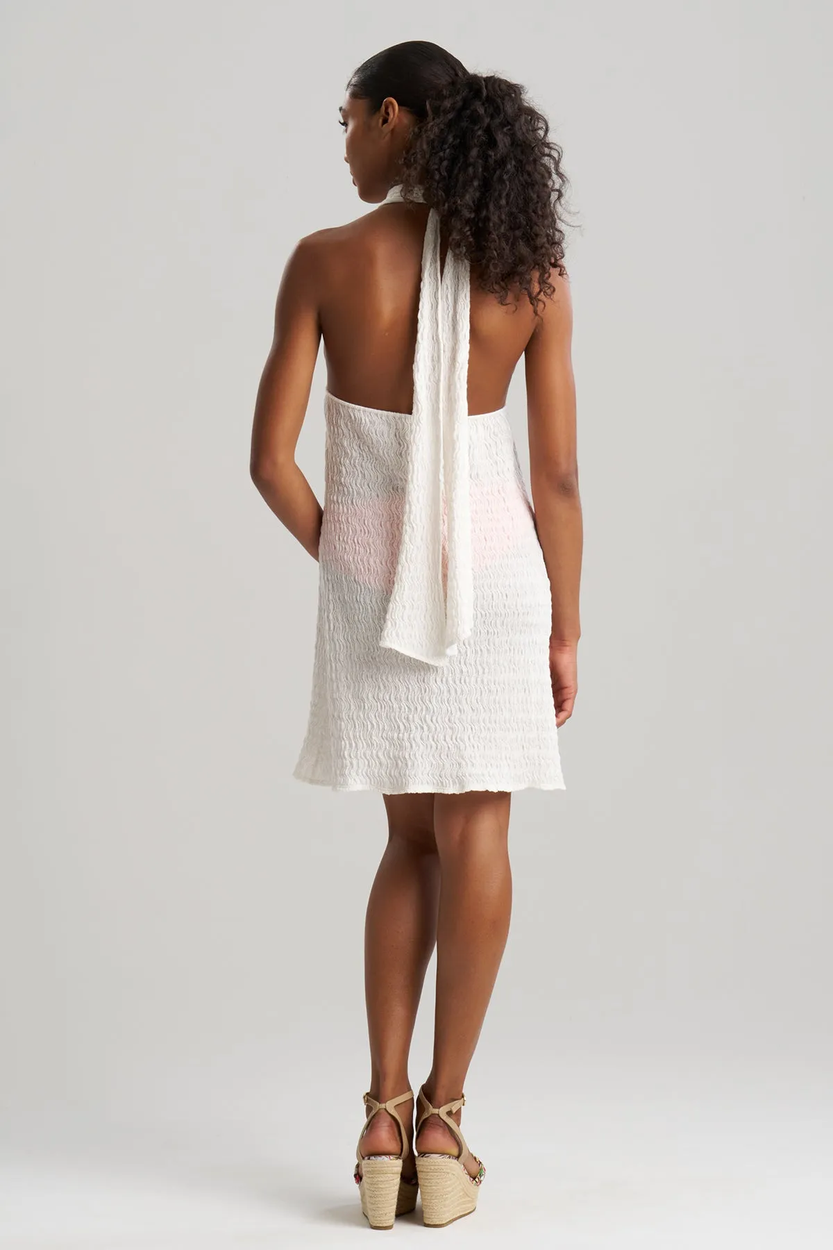 Waves Mini Halter Dress