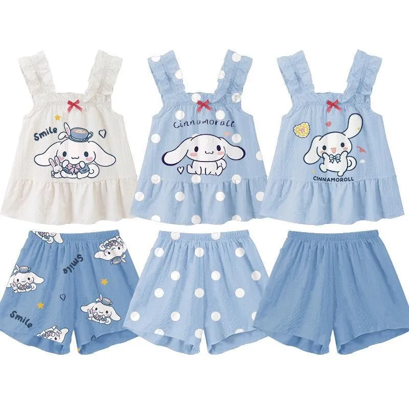 Wholesale Cartoon Cute Girls' Pajamas Thin Style JDC-PJ-XiaoHZ006