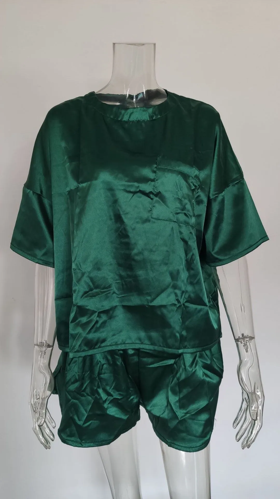 Wholesale Women's Holiday Wear Solid Homewear Loose Wholesale Pajama Sets For Valentine'S Day