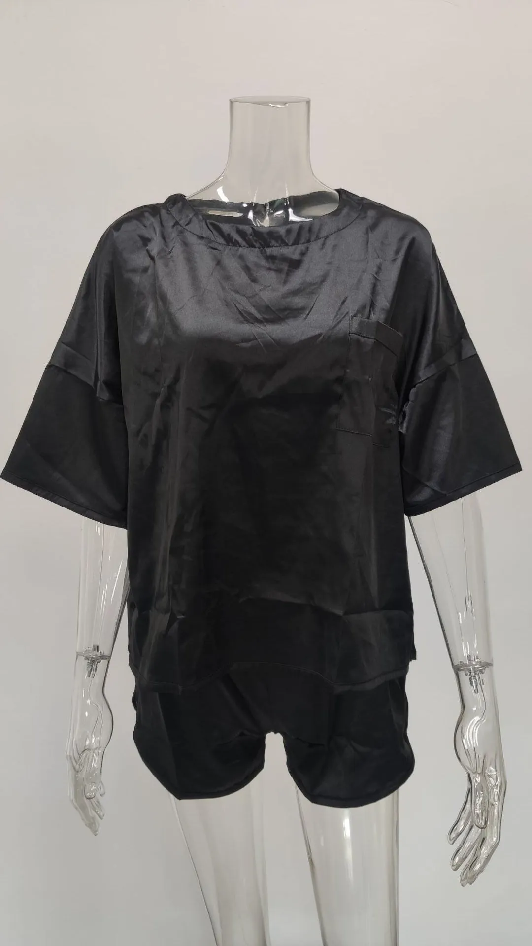 Wholesale Women's Holiday Wear Solid Homewear Loose Wholesale Pajama Sets For Valentine'S Day