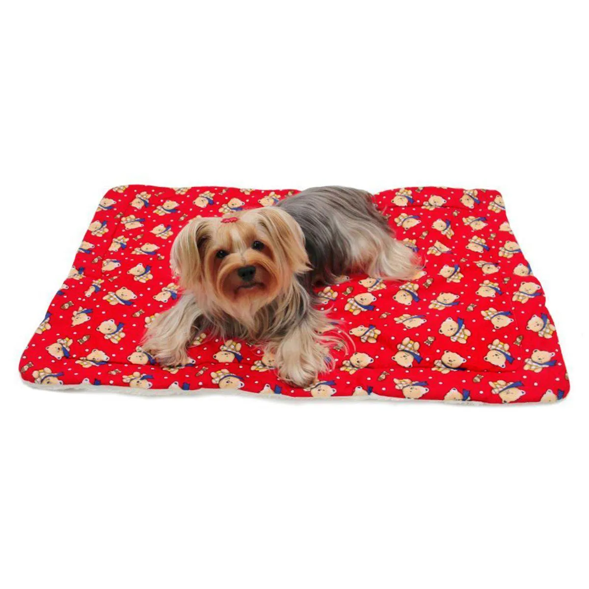 Winter Bear Flannel Dog Blanket